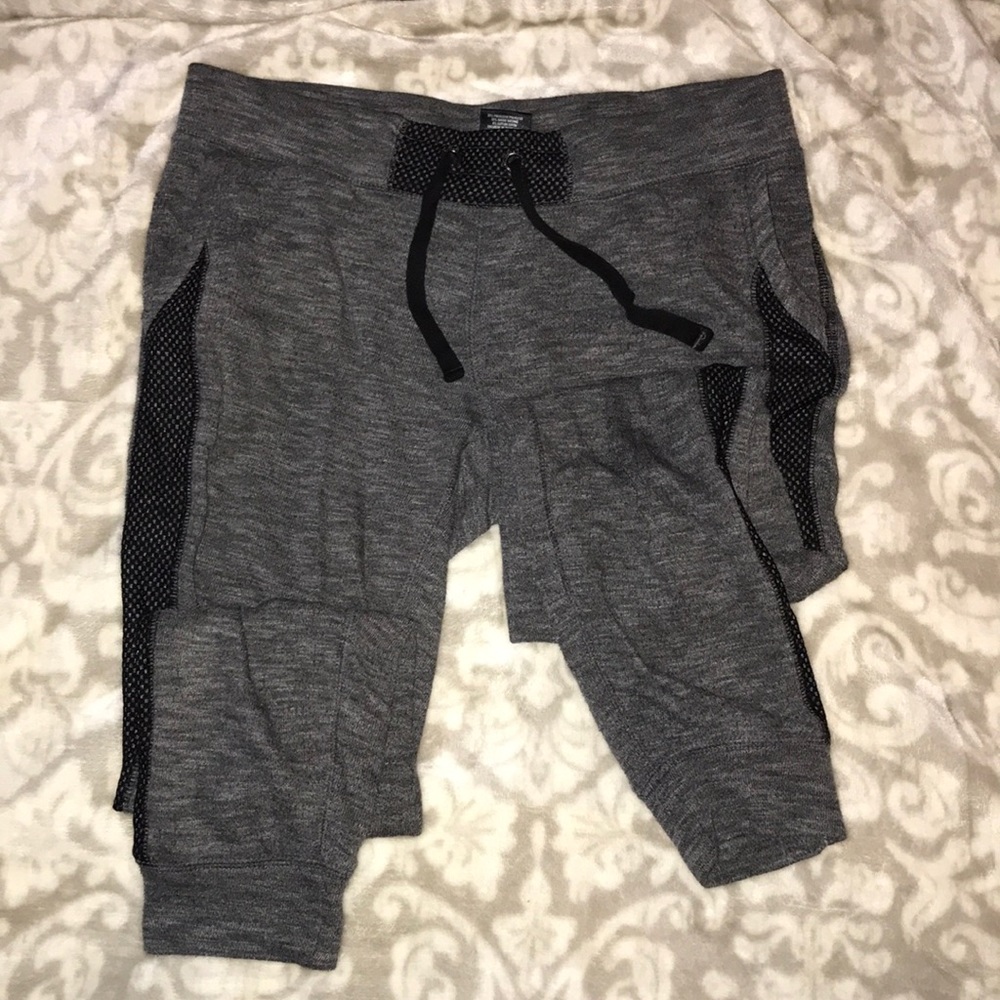 Grey and black joggers